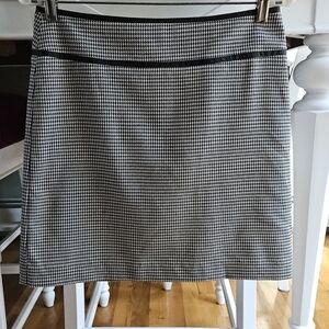 Loft Houndstooth Skirt